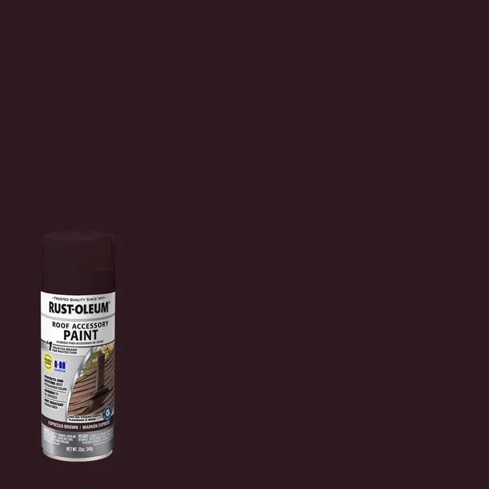 Rust-Oleum Roof Accessory Flat Espresso Brown Spray Paint 12 oz (Pack of 6)