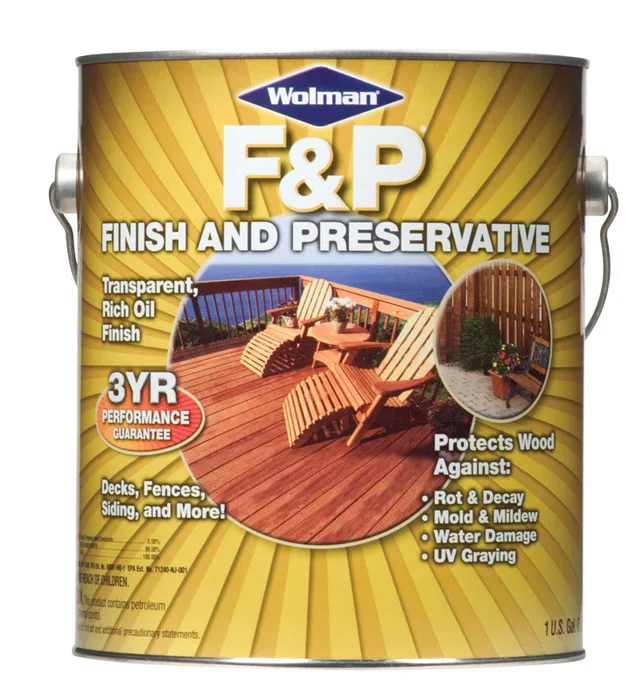 Wolman F&P Satin Cedar Semi-Transparent Oil-Based Wood Finish 1 gal (Pack of 4)
