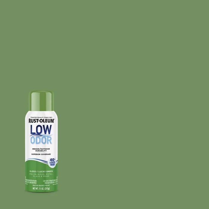 Rust-Oleum Low Odor Gloss Lucky Green Spray Paint 11 oz