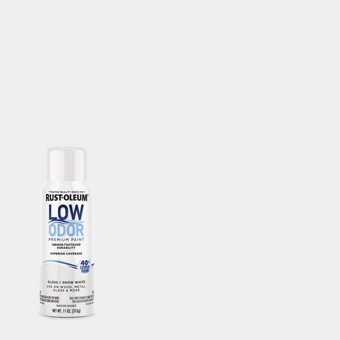 Rust-Oleum Low Odor Gloss Snow White Spray Paint 11 oz