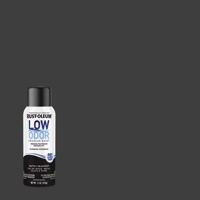 Rust-Oleum Low Odor Matte Blackout Spray Paint 11 oz