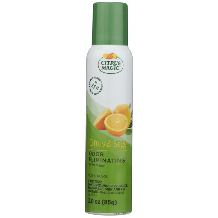 Citrus Magic Citrus and Sage Scent Air Freshener Spray 3 oz Aerosol 1 pk (Pack of 6)