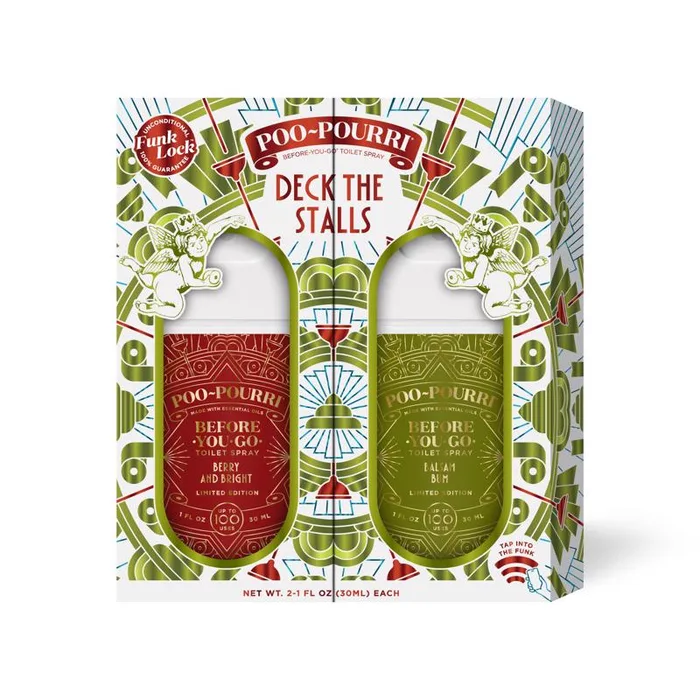 Poo-Pourri Berry & Bright/Balsam Bum Scent Air Freshener Spray 2 oz Liquid 2 pk (Pack of 6)