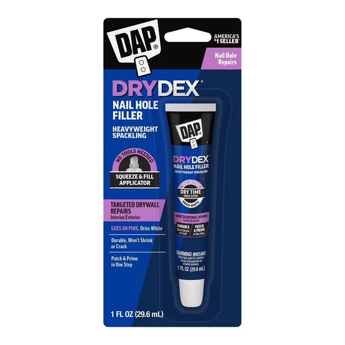 DAP DryDex Ready to Use Pink/White Nail Hole Filler 1 fl. oz. (Pack of 6)
