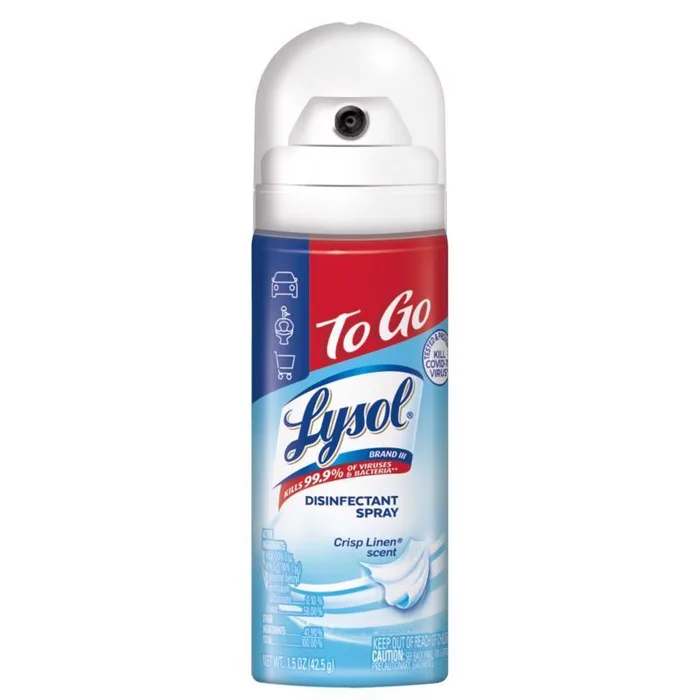 Lysol Crisp Linen Scent Disinfectant 1.5 oz 1 pk (Pack of 12)