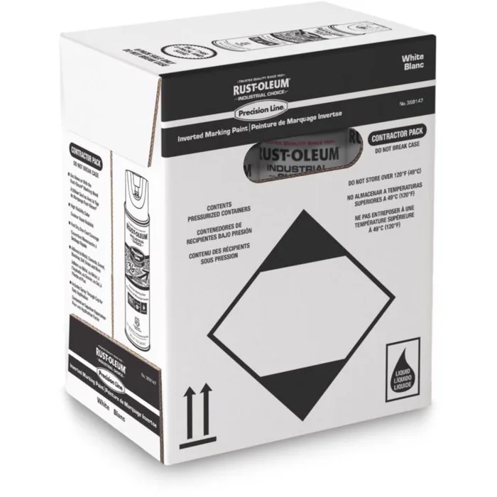 Rust-Oleum Industrial Choice - Contractor Pack(6 pk) White Inverted Marking Paint 17 oz