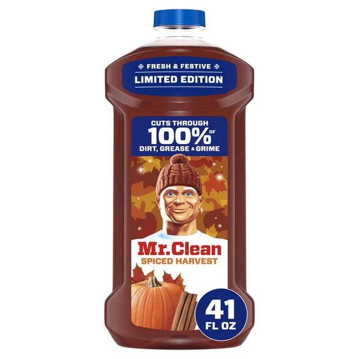 Mr. Clean Spiced Harvest Scent All Purpose Cleaner Liquid 41 oz (Pack of 4)