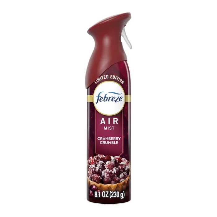 Febreze Cranberry Crumble Scent Air Freshener Spray 8.1 oz Aerosol 1 pk (Pack of 6)
