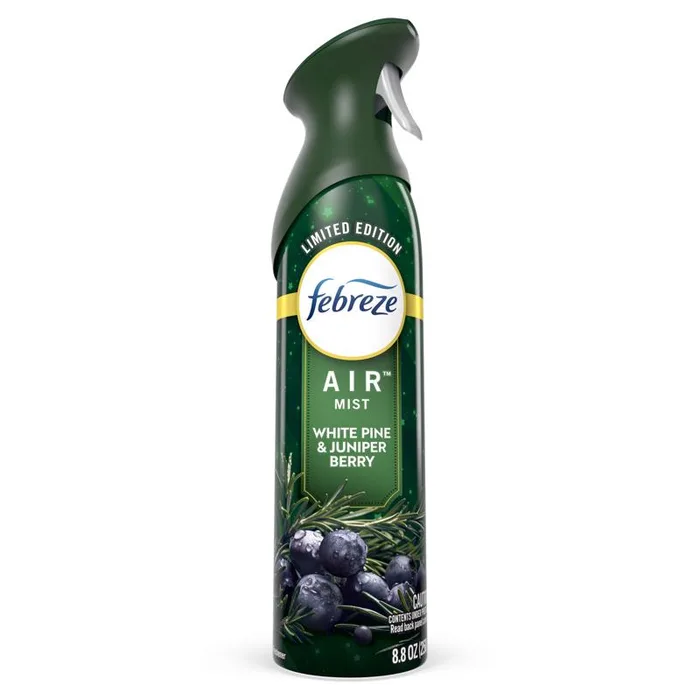 Febreze Winter Pine Juniper Berry Scent Air Freshener Spray 8.8 oz Aerosol (Pack of 6)