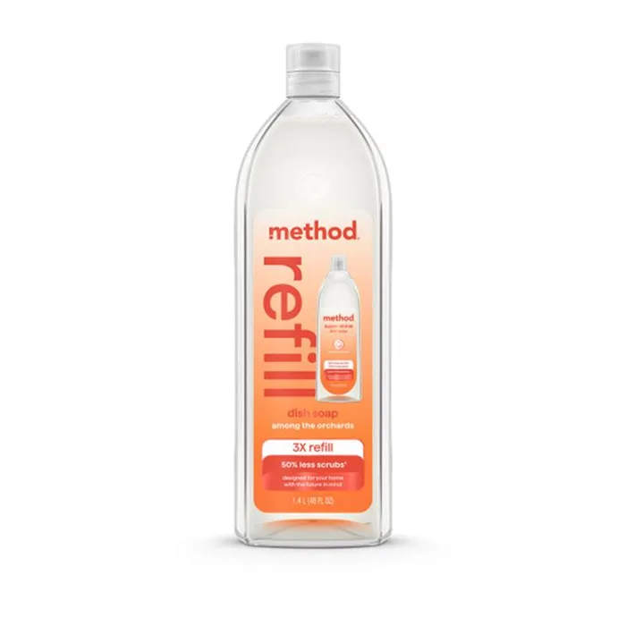 Method Super Shine Among the Orchards Scent Liquid Dish Soap Refill 48 oz 1 pk (Pack of 3)