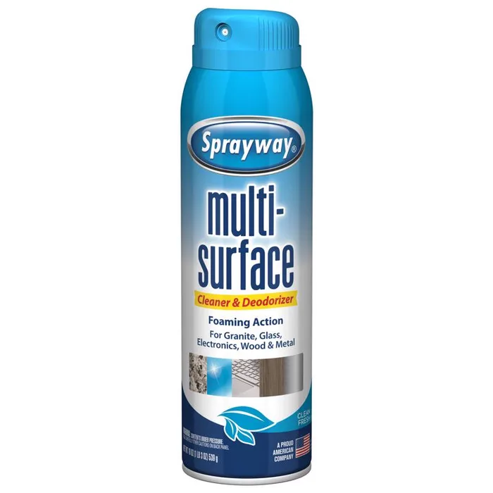 Sprayway Fresh Scent Multi-Surface Cleaner Aerosol 19 oz (Pack of 6)