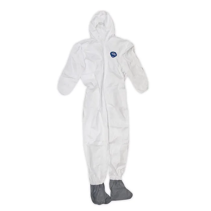 Tyvek Tyvek Coverall with Hood and Boots White 4XL 25 pk