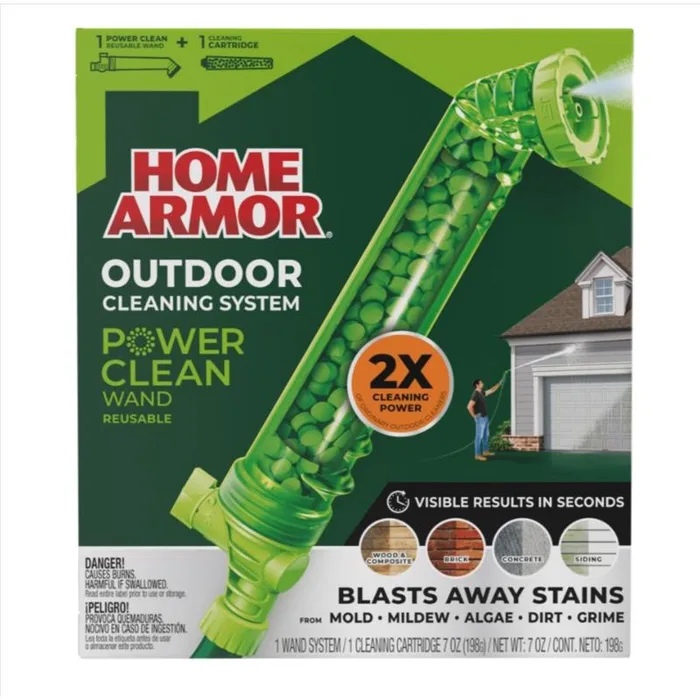 Home Armor Power Clean Wand Starter Kit House Wash 7 oz Tablets (Pack of 6)