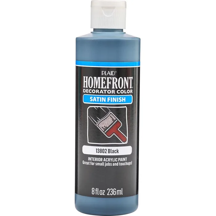 Homefront Black Craft Paint Interior 8 oz (Pack of 3)