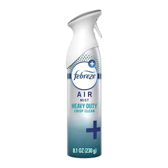 Febreze Crisp Clean Scent Air Freshener 8.1 oz Aerosol 1 pk (Pack of 6)