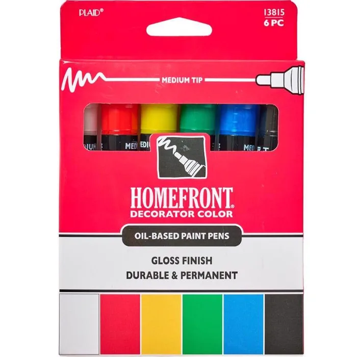 Homefront Multi Color Paint Pen Exterior and Interior 6 pc (Pack of 3)