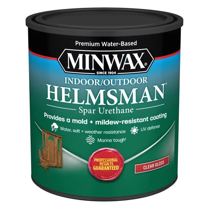 Minwax Helmsman Gloss Clear Water-Based Spar Urethane 1 qt
