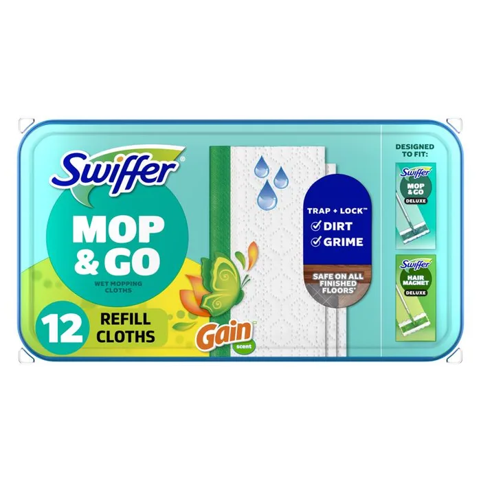 Swiffer Disposable Wet Cleaning Pads 12 pk (Pack of 6)