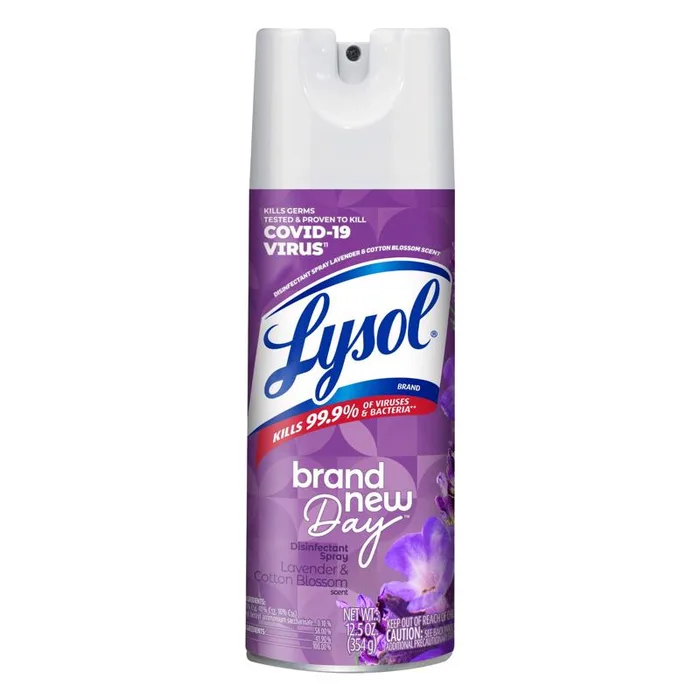 Lysol Brand New Day Lavender and Cotton Blossom Scent Disinfectant 12.5 oz (Pack of 6)