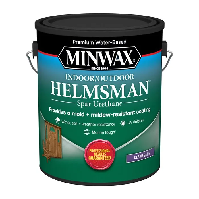 Minwax Helmsman Warm Satin Clear Water-Based Spar Urethane 1 gal (Pack of 2)