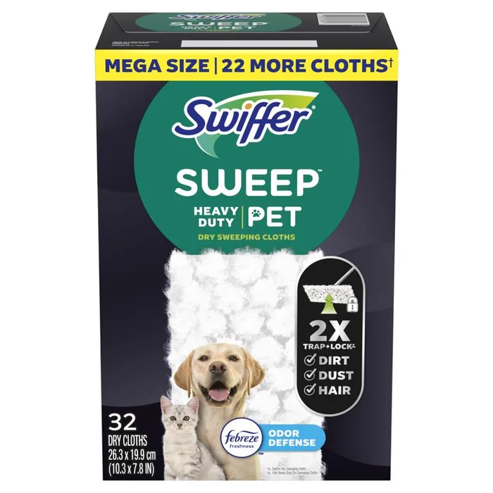 Swiffer 10.3 in. Polyester Blend Sweeping Pad (Pack of 2)