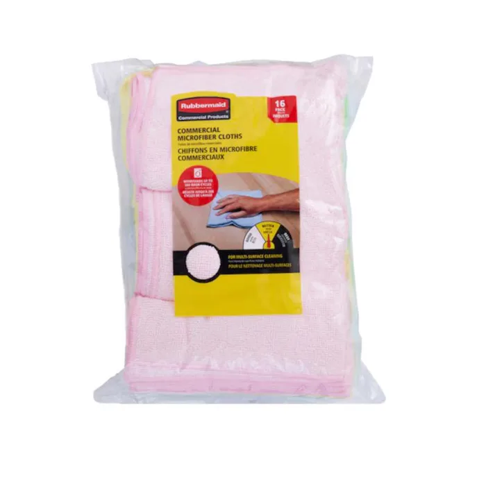 Rubbermaid Microfiber Wiping Cloth 16 in. W X 16 in. L 16 pk (Pack of 6)