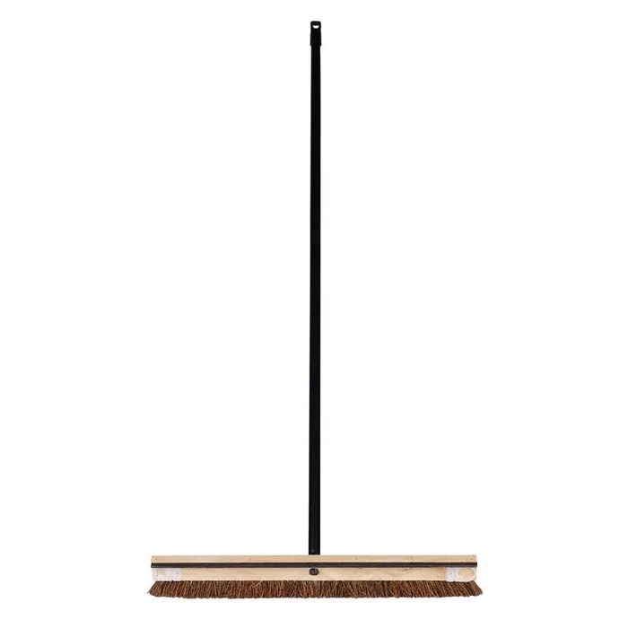 DQB 24 in. W Hard Bristle 54 in. Wood Handle Brush (Pack of 12)