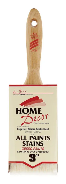 Linzer Home Decor 3 in. Flat Paint Brush (Pack of 12)