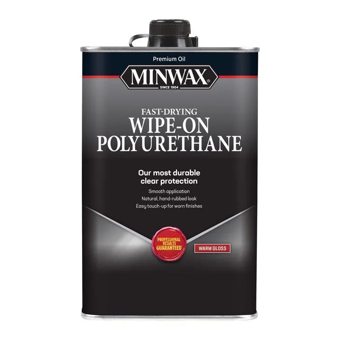 Minwax Wipe-On Poly Gloss Clear Polyurethane 1 qt (Pack of 6)