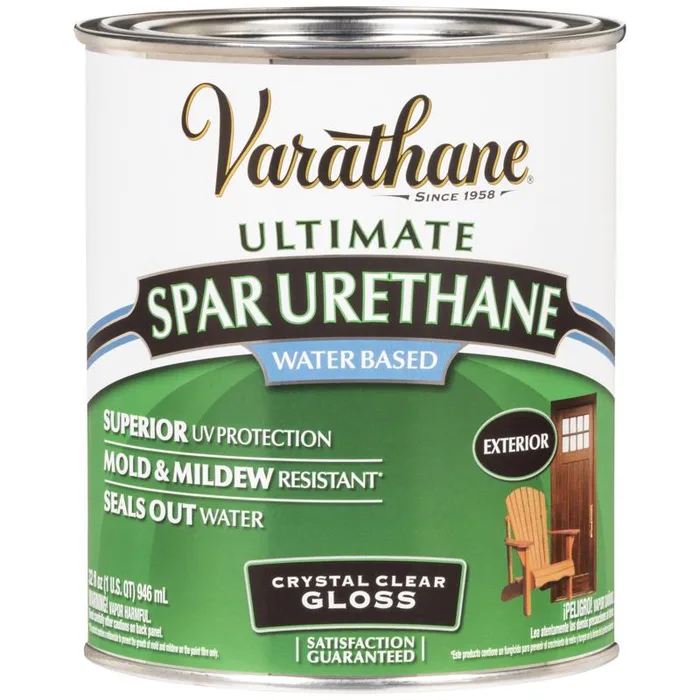 Varathane Ultimate Gloss Clear Water-Based Spar Urethane 1 qt (Pack of 2)