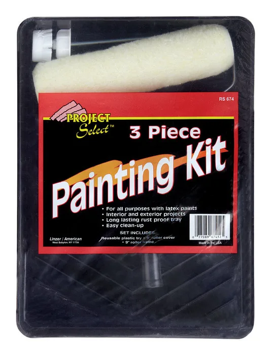 Linzer Project Select 11.75 in. W Regular Paint Roller Kit Threaded End