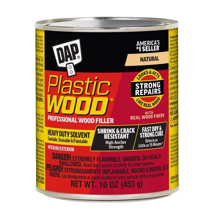 DAP Plastic Wood Natural Wood Filler 16 oz (Pack of 12)