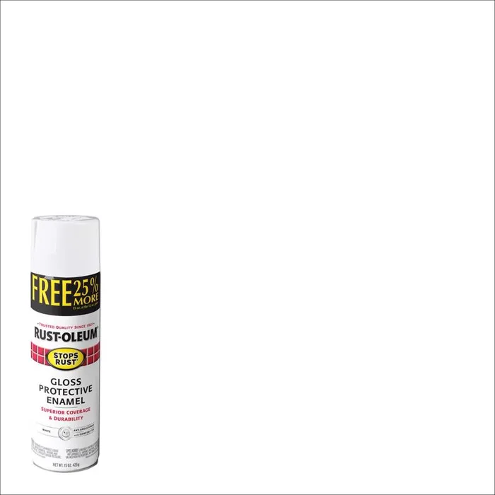 Rust-Oleum Stops Rust Gloss White Spray Paint 15 oz (Pack of 6)