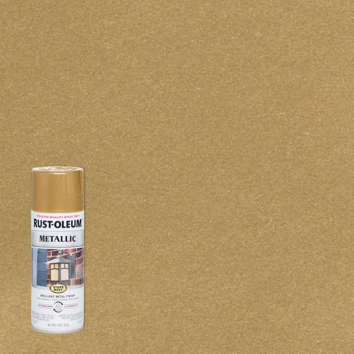 Rust-Oleum Stops Rust Metallic Gold Rush Metallic Spray Paint 11 oz