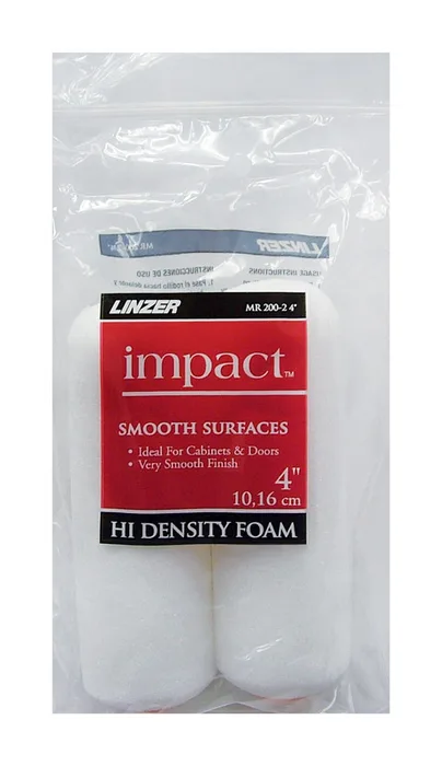 Linzer Impact Foam 4 in. W Mini Paint Roller Cover 2 pk (Pack of 6)