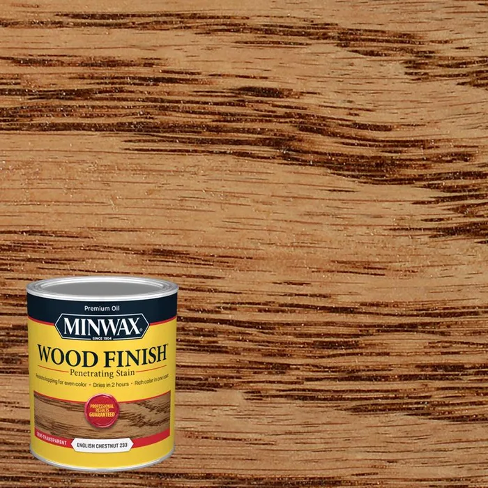 Minwax Wood Finish Semi-Transparent English Chestnut Oil-Based Penetrating Wood Stain 1 qt (Pack of 4)