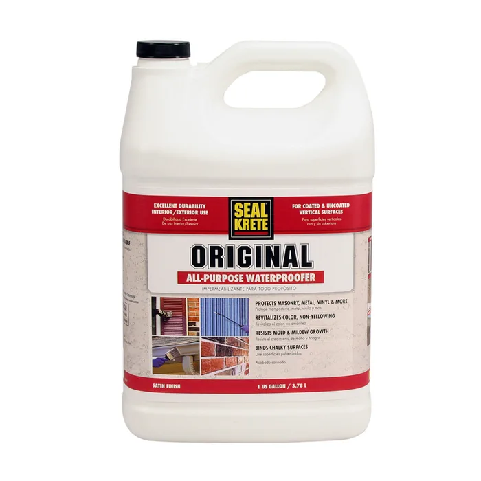 Seal-Krete Original Satin Clear Water-Based Brick and Masonry Sealer 1 (Pack of 4)