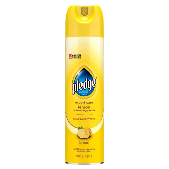 Pledge Lemon Scent Furniture Polish 9.7 oz Spray (Pack of 6)