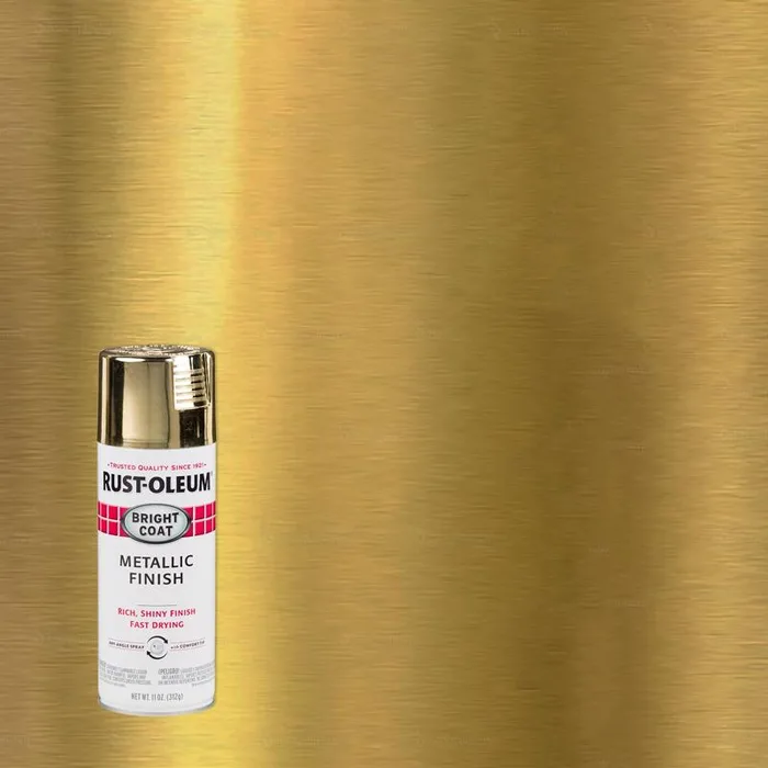 Rust-Oleum Stops Rust Metallic Gold Bright Coat Metallic Spray 11 oz (Pack of 6)