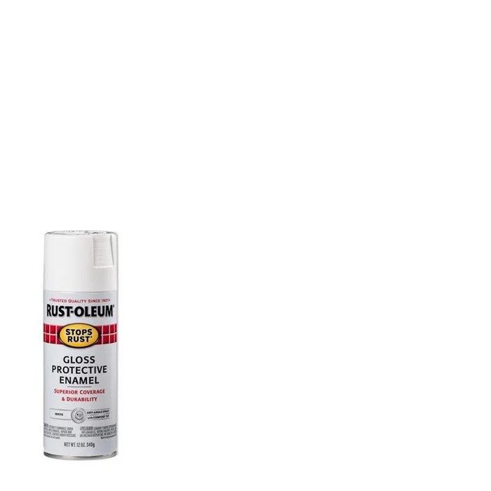 Rust-Oleum Stops Rust Gloss White Spray Paint 12 oz (Pack of 6)