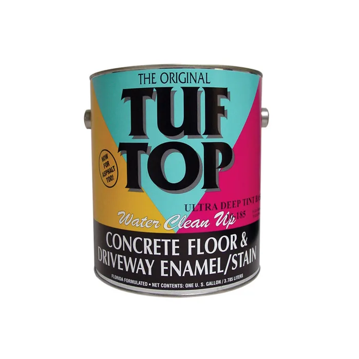 Tuf-Top Semi-Gloss Cement Gray Water-Based Acrylic Latex Floor & Driveway Coating 1 gal (Pack of 4)