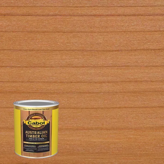 Cabot Australian Timber Oil Transparent Honey Teak Oil-Based Penetrating Oil Australian Timber Oil 1 (Pack of 4)