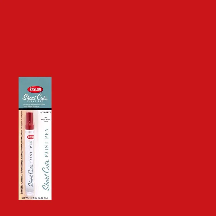 Krylon Short Cuts Red Pepper Paint Pen Interior 0.33 oz (Pack of 6)