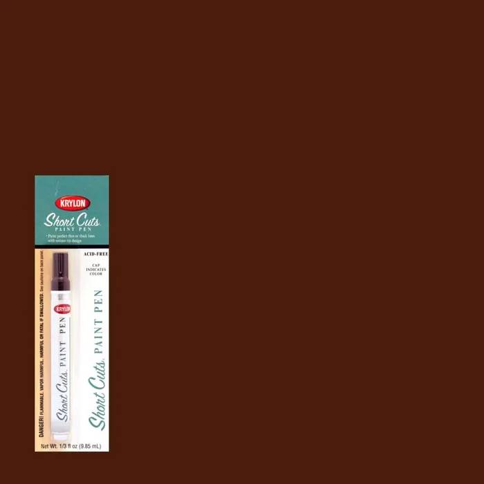Krylon Short Cuts Espresso Paint Pen Interior 0.33 oz (Pack of 6)