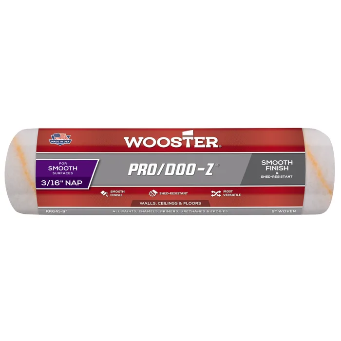 Wooster Pro/Doo-Z Woven Fabric 9 in. W X 3/16 in. Paint Roller Cover 1 pk