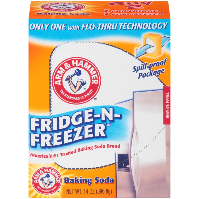 Arm & Hammer Fridge-N- Freezer No Scent Baking Soda Cleaner Powder 14 oz (Pack of 12)