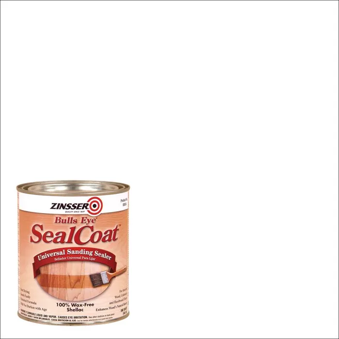 Zinsser Bulls Eye SealCoat Flat/Matte Clear Semi-Transparent Universal Sanding Sealer 1 qt