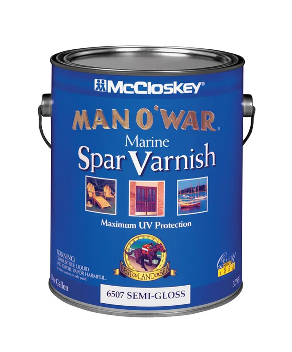 McCloskey Man O' War Semi-Gloss Clear Marine Spar Varnish 1 gal (Pack of 2)