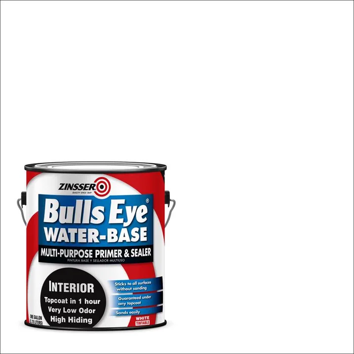 Zinsser Bulls Eye White Flat Primer and Sealer 1 gal (Pack of 4)