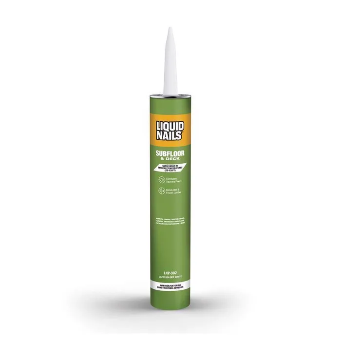 Liquid Nails Subfloor & Deck Acrylic Latex Construction Adhesive 28 oz (Pack of 12)